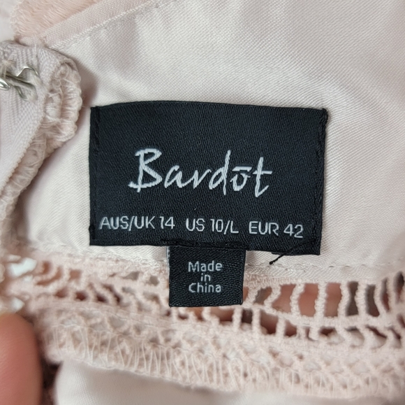 Bardot Gemma Dress Light Pink 10/ Large - Picture 8 of 12